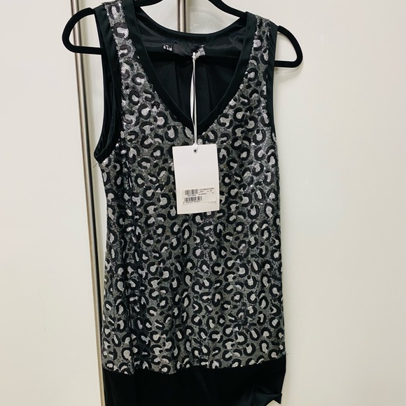 NWT Love Moschino Sequin-Embellished Cocktail Dress Size 4 - Picture 5 of 11